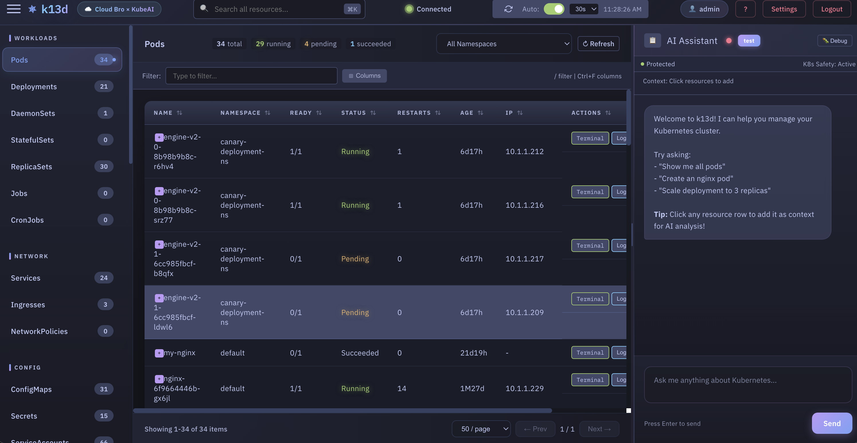 Web UI Full Screen