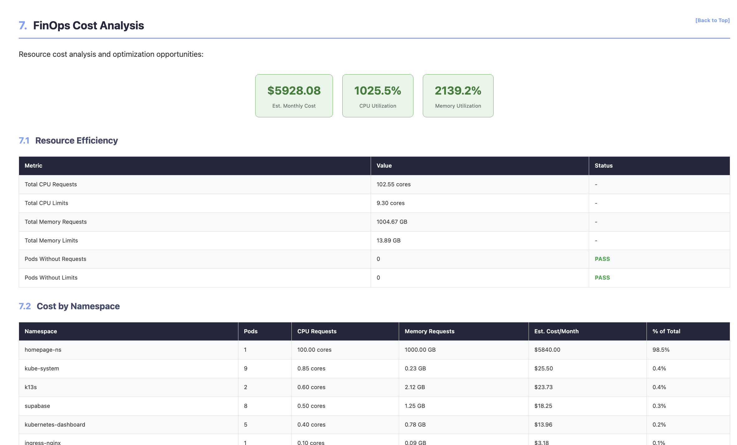 FinOps Report
