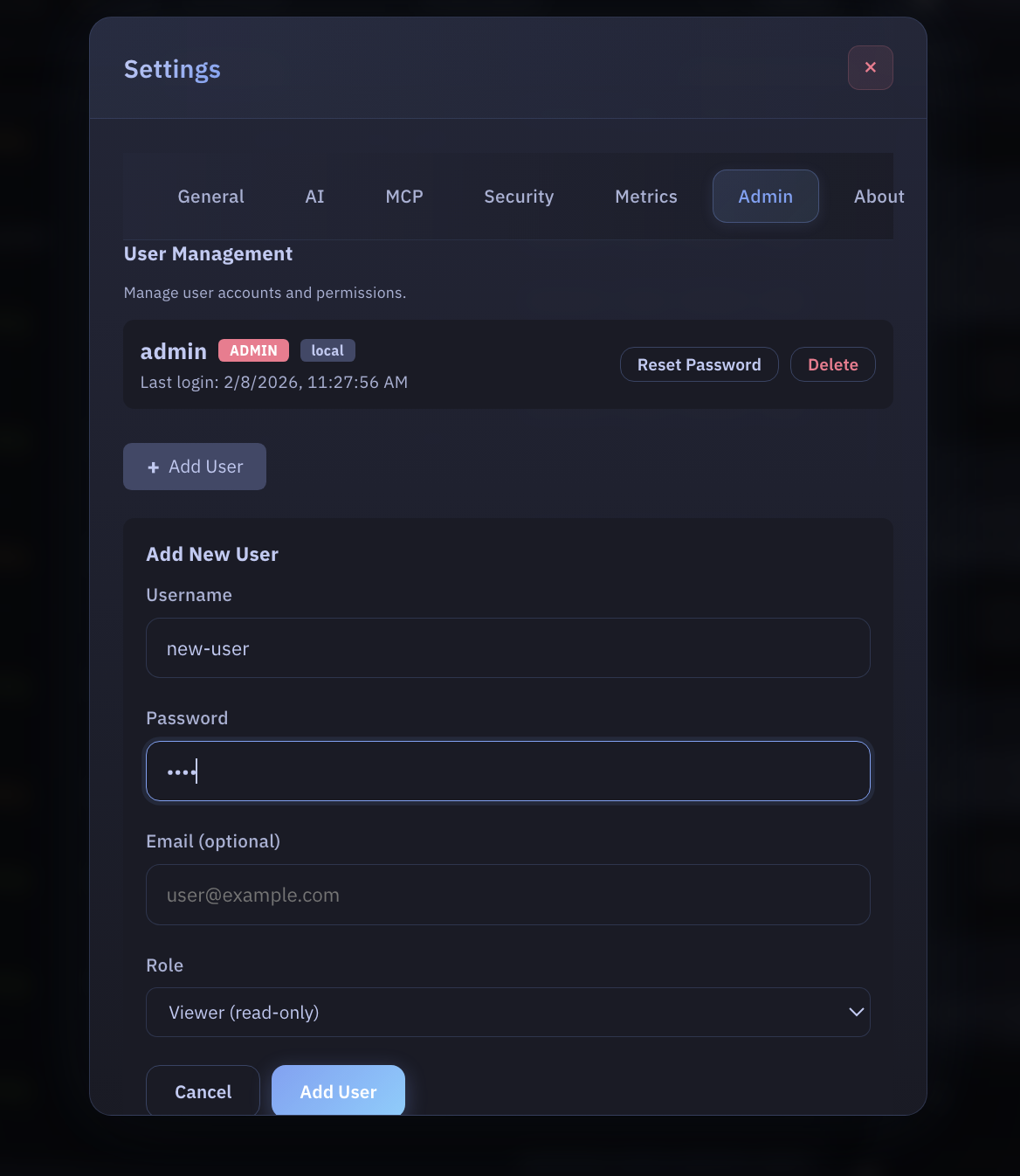 Add New User